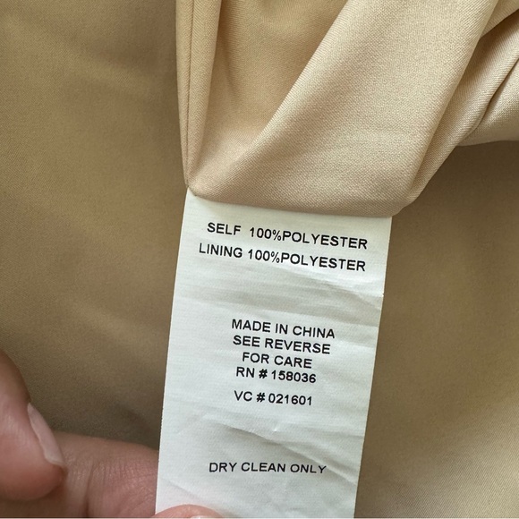 NWT Birdy Grey Lydia Shiny Satin Maxi Dress Gown Size Small - Picture 13 of 14